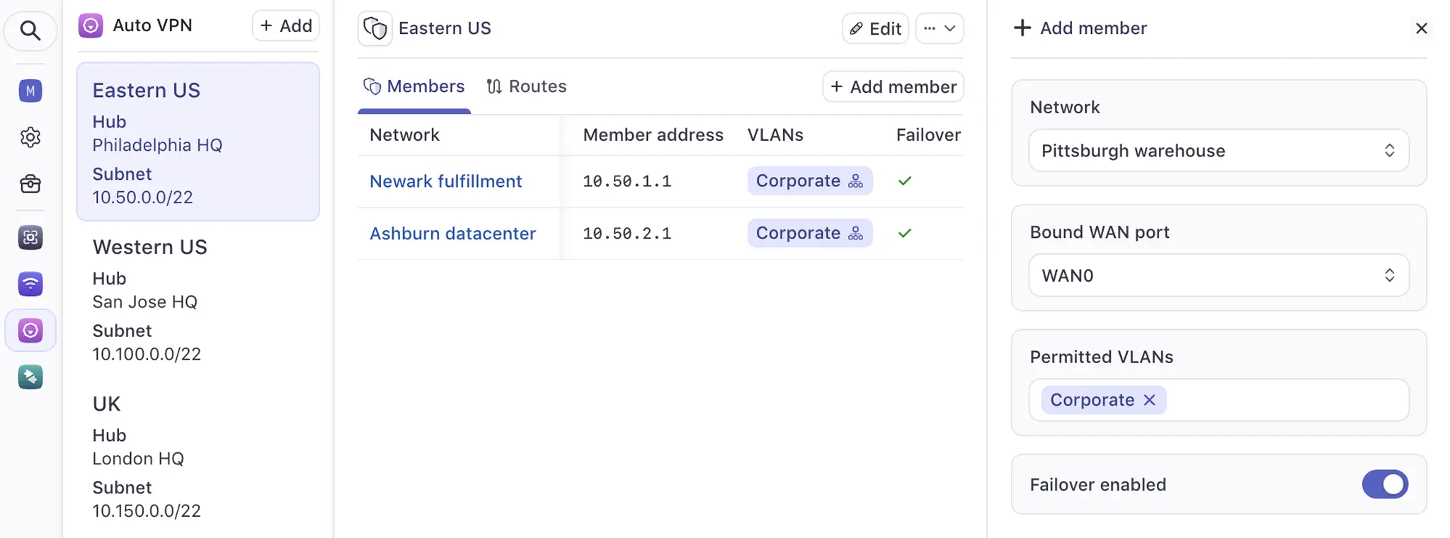 Meter Dashboard: AutoVPN